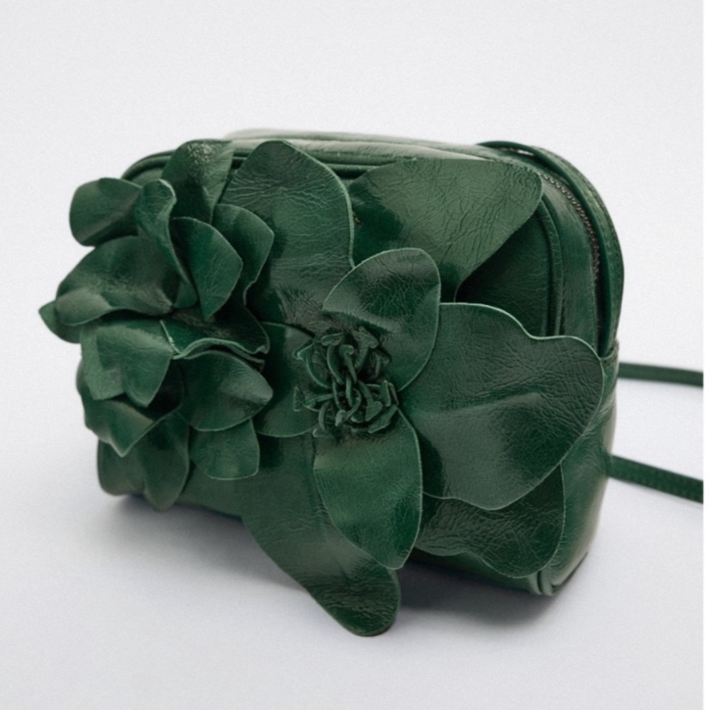 Zara Leather Flower Bag